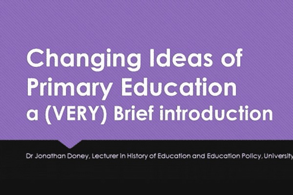 Primary Education - ‘Looking Back, Moving Forward.’