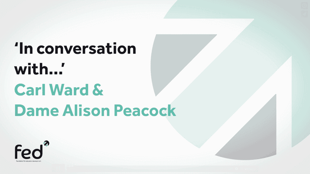 Alison Peacock 'In Conversation With' Carl Ward