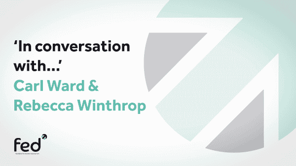 Dr Rebecca Winthrop 039 In Conversation With 039 Carl Ward